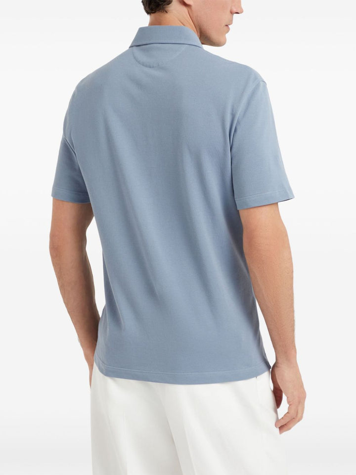 Brunello Cucinelli T-shirts and Polos Clear Blue