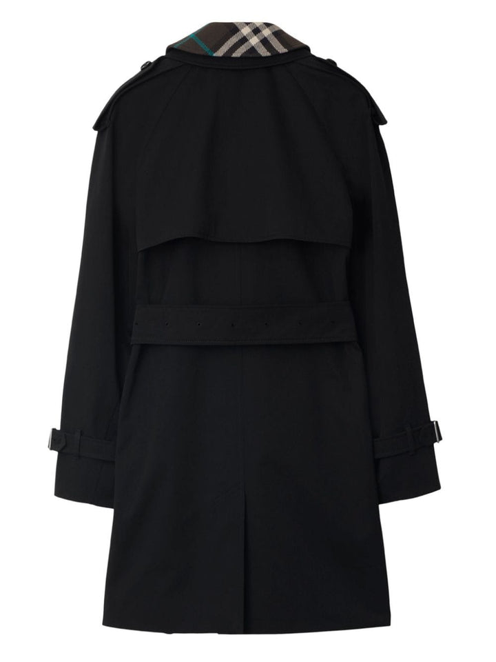 Burberry Gabardine Coats Black