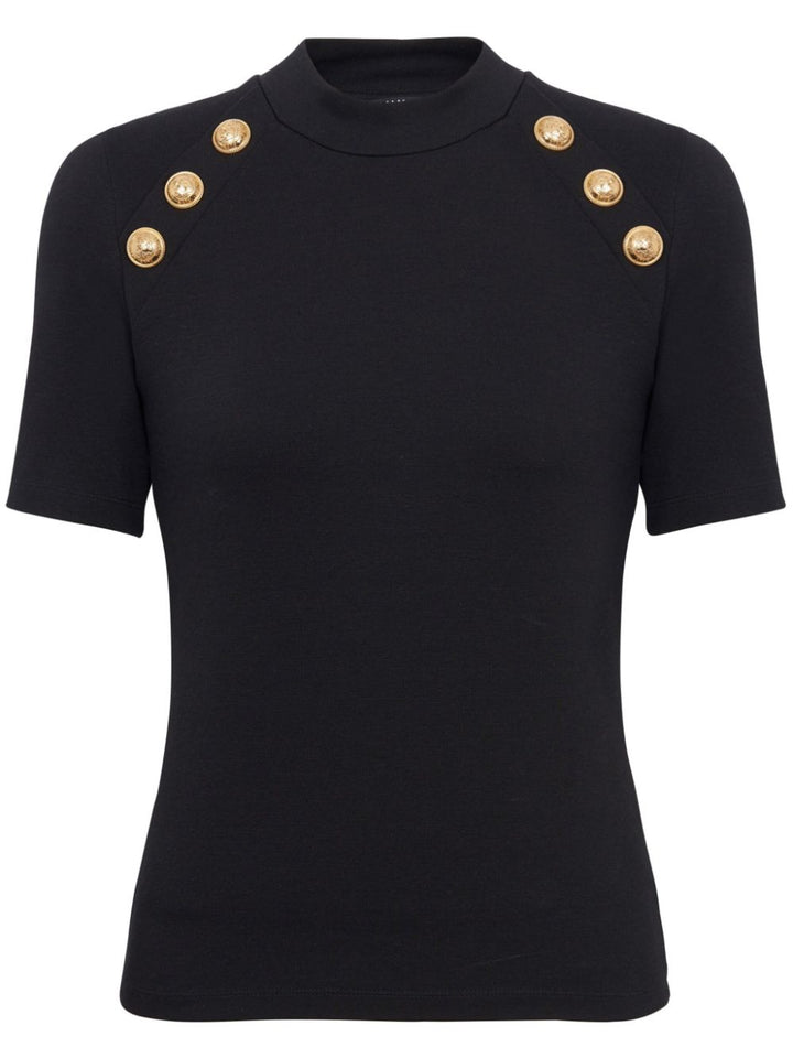 Balmain T-shirts and Polos Black