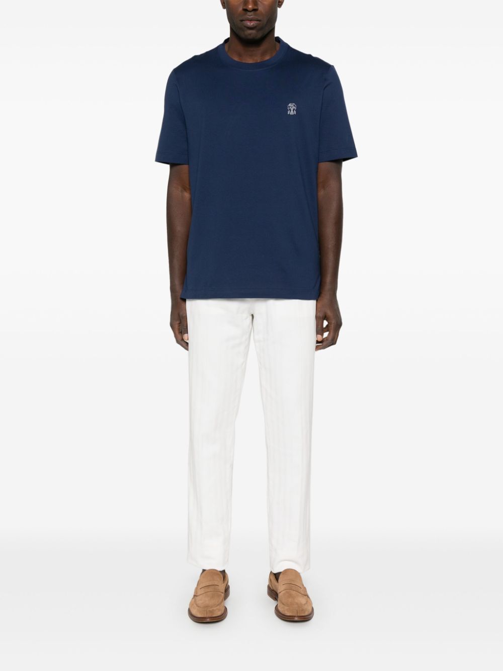 Brunello Cucinelli T-shirts and Polos Blue