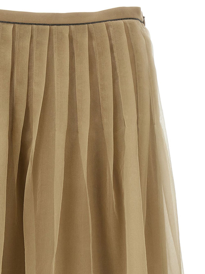 Brunello Cucinelli Skirts Beige