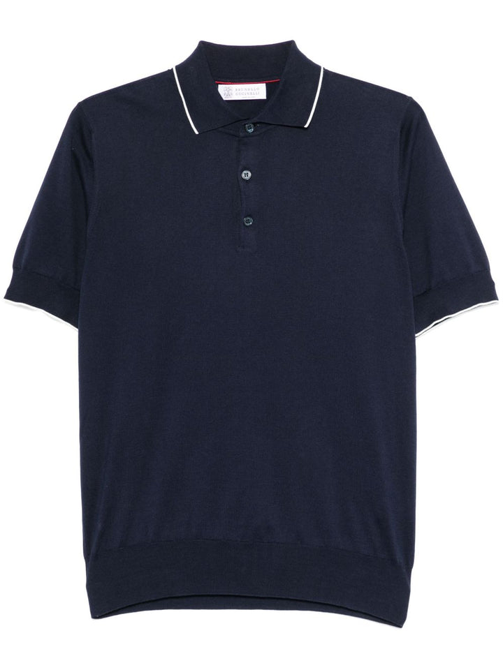 Brunello Cucinelli T-shirts and Polos Blue