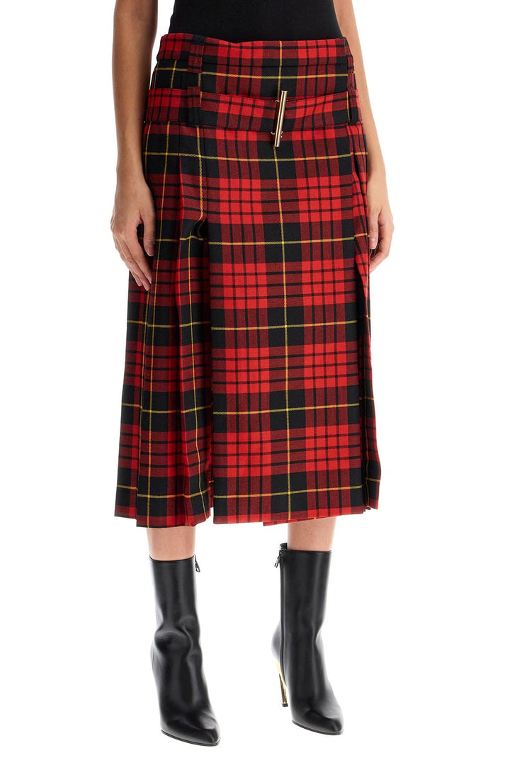 Alexander Mcqueen plaid pleated skirt with