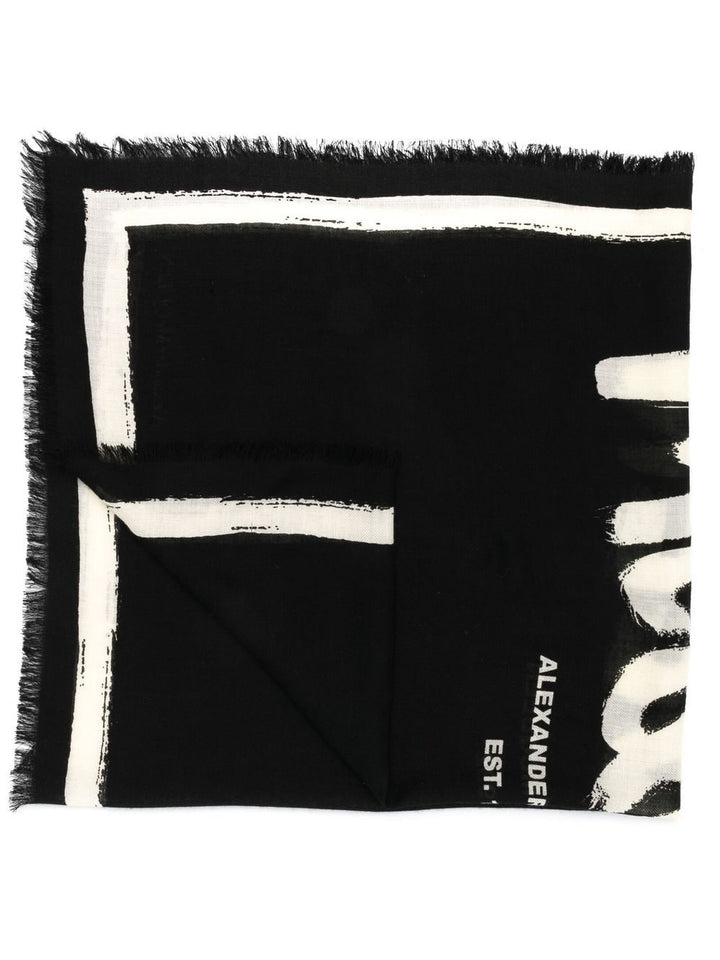 Alexander McQueen Scarfs Black