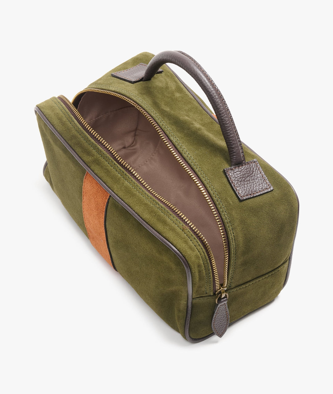 My Style Bags Berkeley Twin Deluxe Toiletry Travel Bag in Green/Orange Stripe for Men