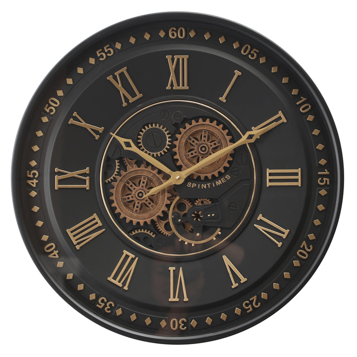 Patrizio Round Moving Cogs Wall Clock