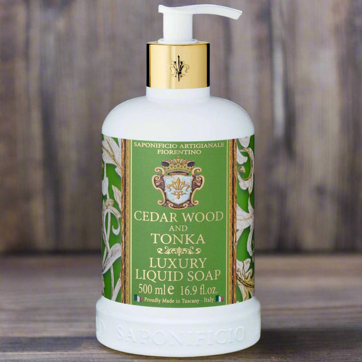 Saponificio Artigianale Fiorentino Body and Hand Wash Bundles Cedar Wood & Tonka Hand Wash Cedar Wood & Tonka Hand Wash Brand