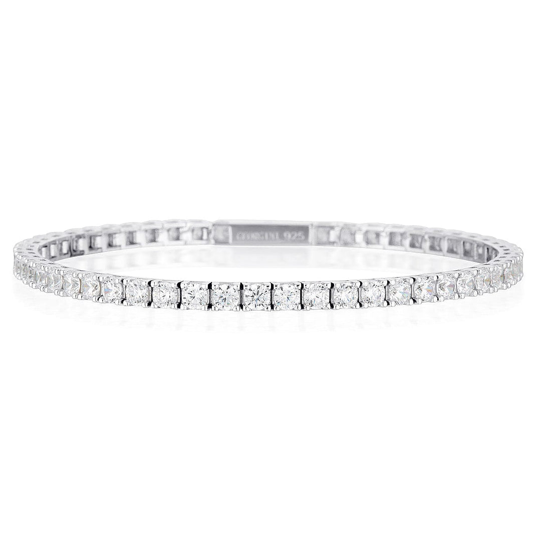 Georgini Bracelet Georgini Gold Moissanite Tennis Bracelet In 9ct White Gold Georgini Gold Moissanite Tennis Bracelet In 9ct White Gold Brand