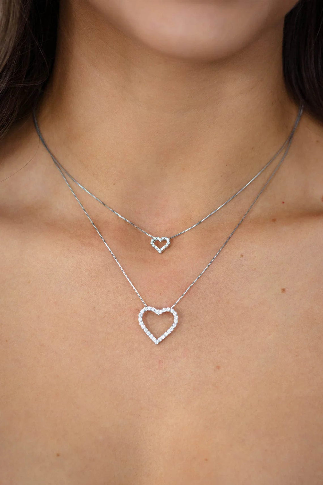 Georgini Necklace Georgini Gold Heart 0.5tcw In 9ct White Gold Pendant Georgini Gold Heart 0.5tcw In 9ct White Gold Pendant Brand