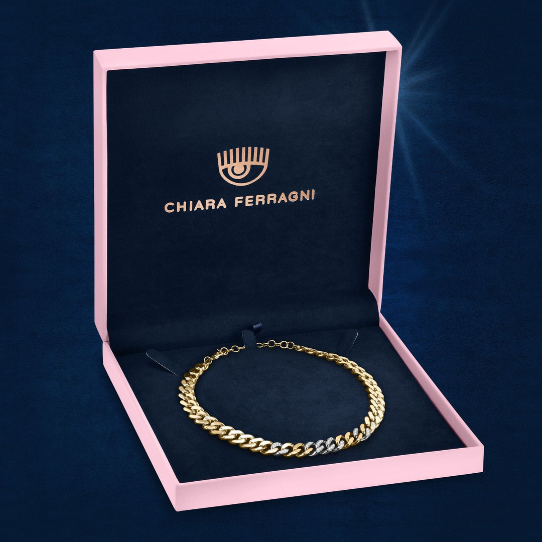 Chiara Ferragni Pendant Chiara Ferragni Chain Collection Gold Eye Pendant Brand