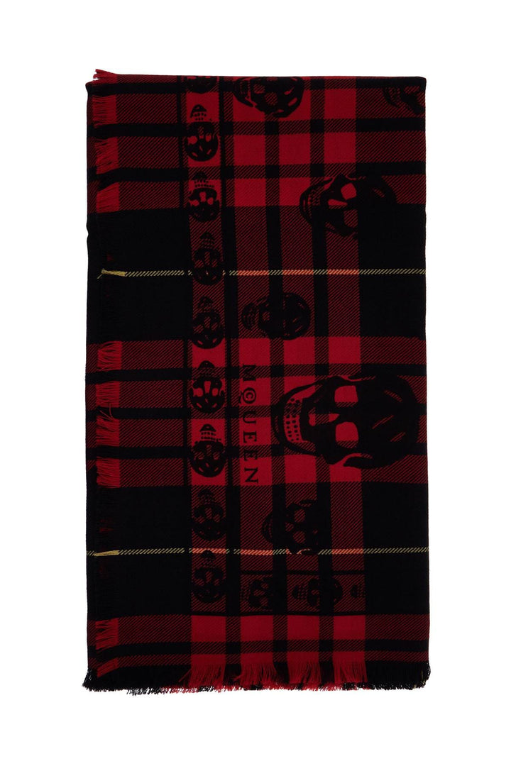 Alexander Mcqueen Scarves Hats & Gloves os Alexander Mcqueen tartan wool skull scarf in Alexander Mcqueen tartan wool skull scarf in Brand