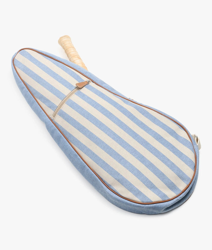 MyStyleBags Tennis Racket Holder My Style Bags Capri Glamour Tennis Racket Holder Natural With Light Blue Stripes My Style Bags Capri Glamour Tennis Racket Holder Light Blue Brand