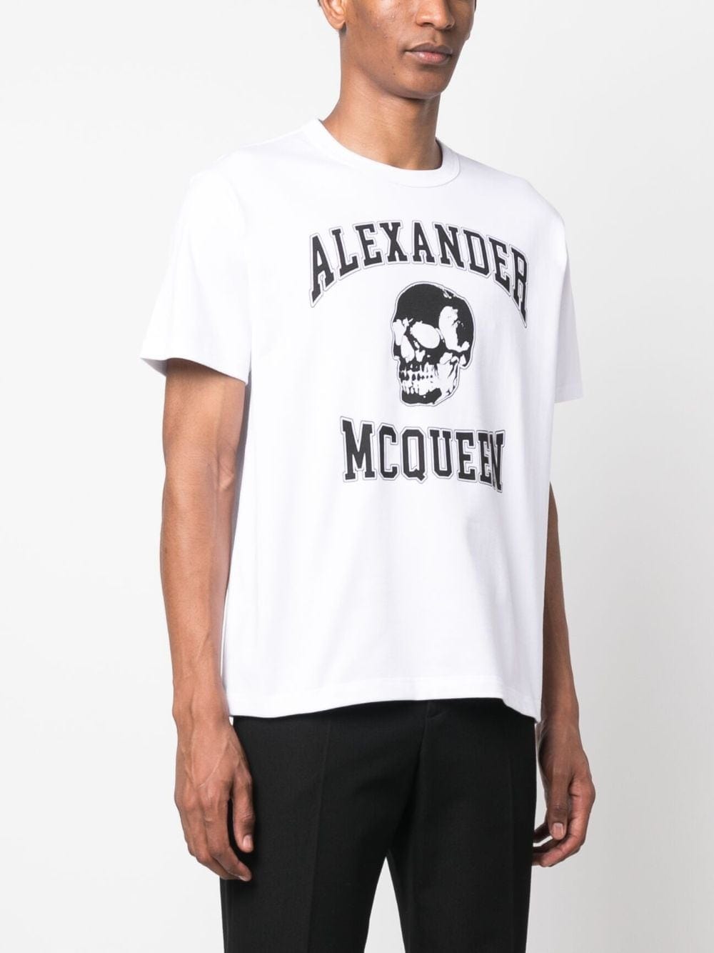 Alexander Mcqueen Topwear L Alexander McQueen T-shirts and Polos White Alexander McQueen T-shirts and Polos White Brand