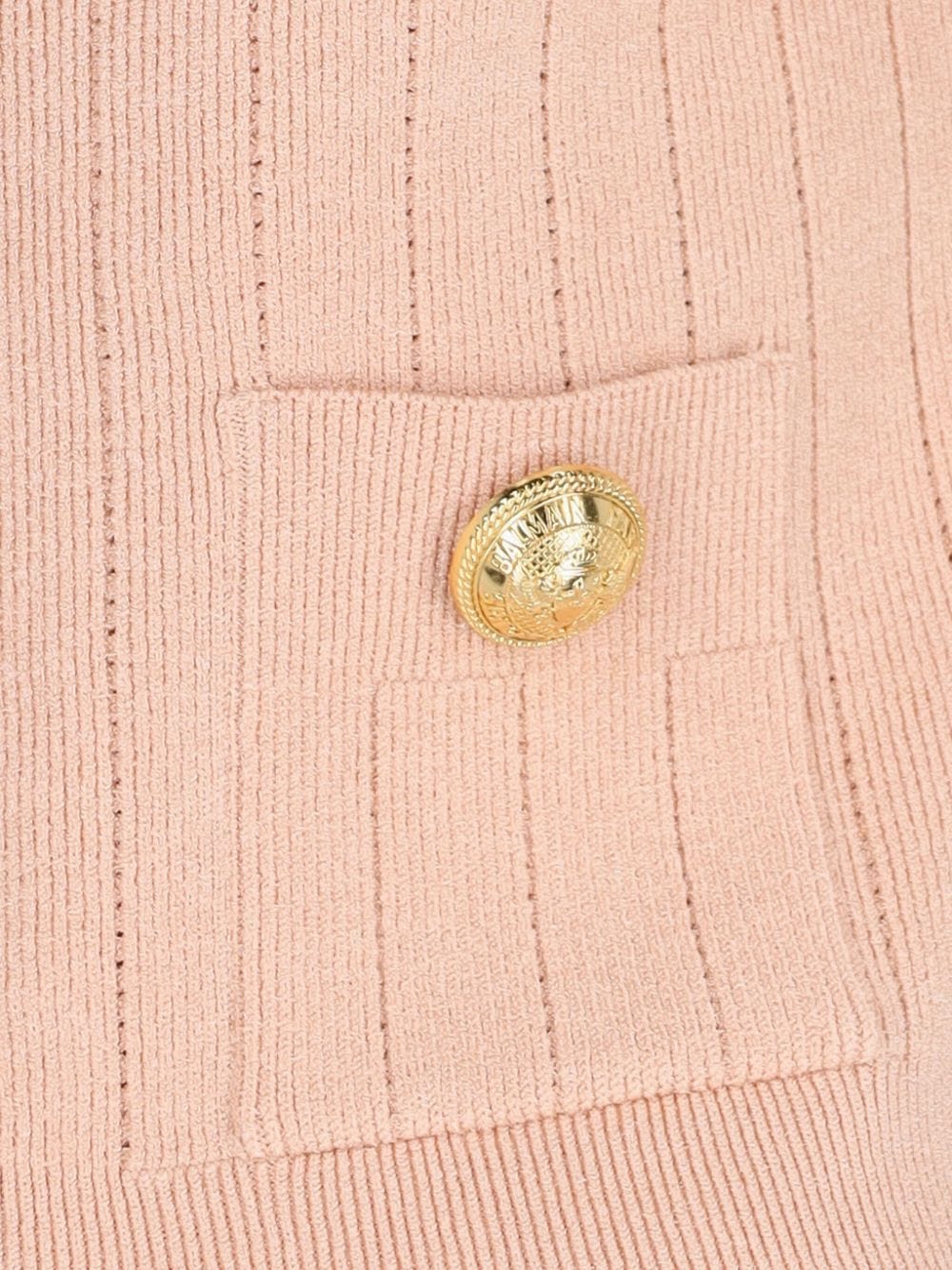 Balmain Topwear Balmain Button Sweater Balmain Light Pink Sweater Brand