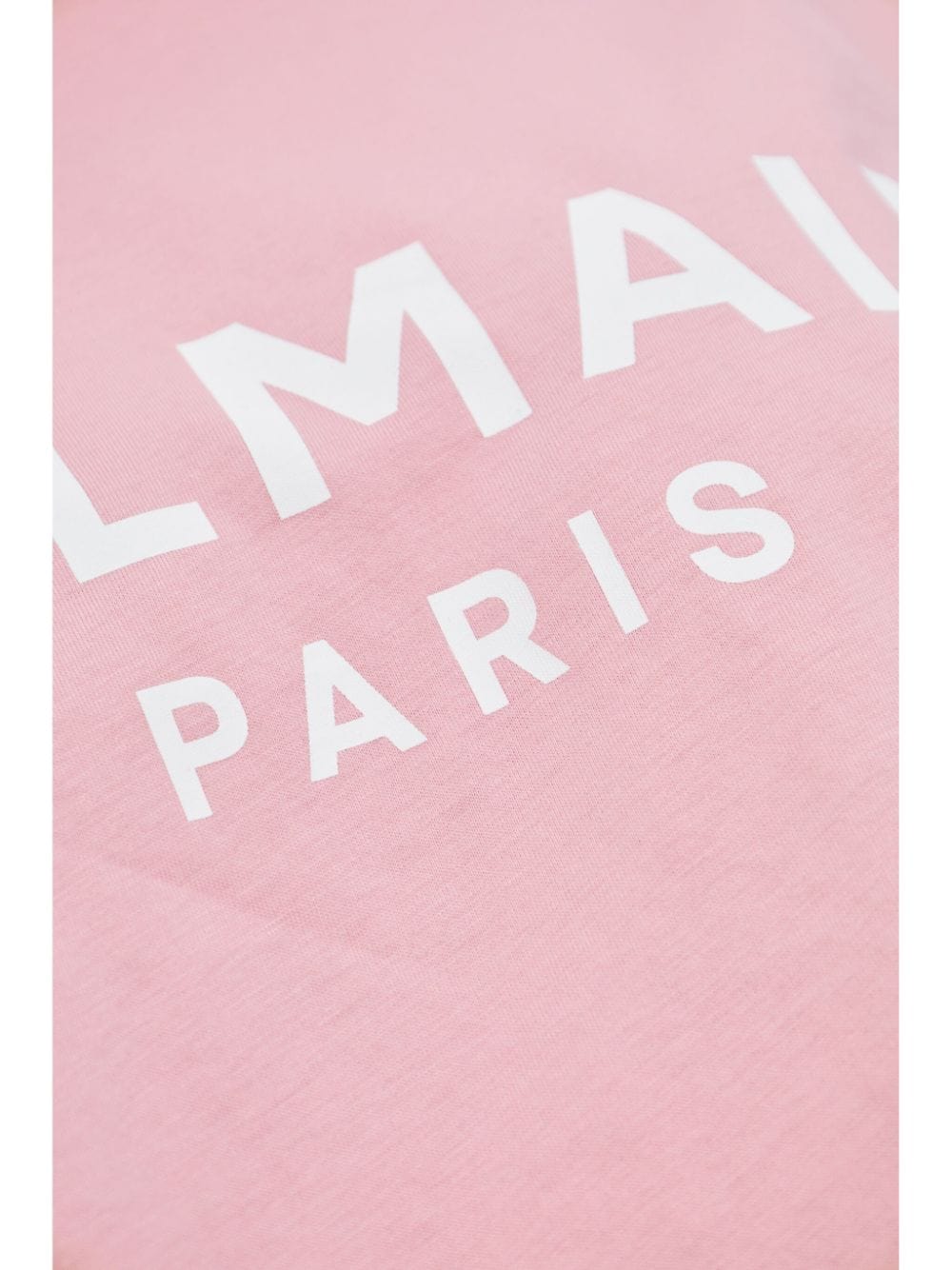 Balmain Topwear Balmain Cropped Tee Balmain Light Pink Cropped Tee Brand