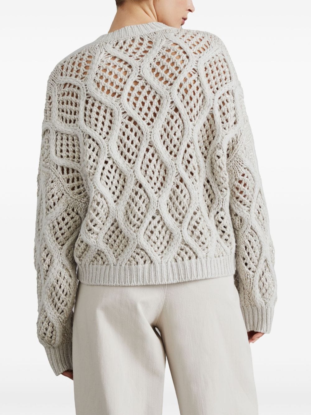 Brunello Cucinelli Topwear M Brunello Cucinelli Sweaters White Brunello Cucinelli Sweaters White Brand