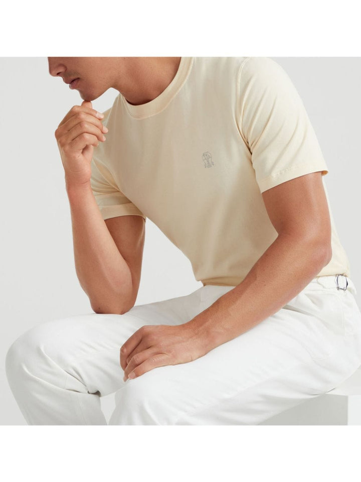 Brunello Cucinelli Topwear Brunello Cucinelli T-shirts and Polos Beige Brunello Cucinelli T-shirts and Polos Beige Brand