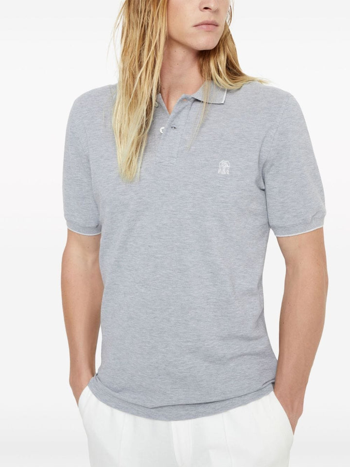 Brunello Cucinelli Topwear Brunello Cucinelli T-shirts and Polos Grey Brunello Cucinelli T-shirts and Polos Grey Brand