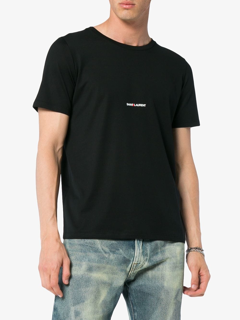 Saint Laurent Topwear M Saint Laurent T-shirts and Polos Black Saint Laurent T-shirts and Polos Black at Italian Luxury Group Brand