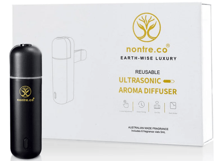 NONTRE.CO Ultrasonic Car Diffuser Black Nontre.co Ultrasonic Car Fragrance Diffuser Nontre.co Ultrasonic Car Fragrance Diffuser Brand