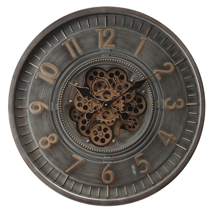 Chilli Wall Clock Krugg Round Moving Cogs Wall Clock Brand