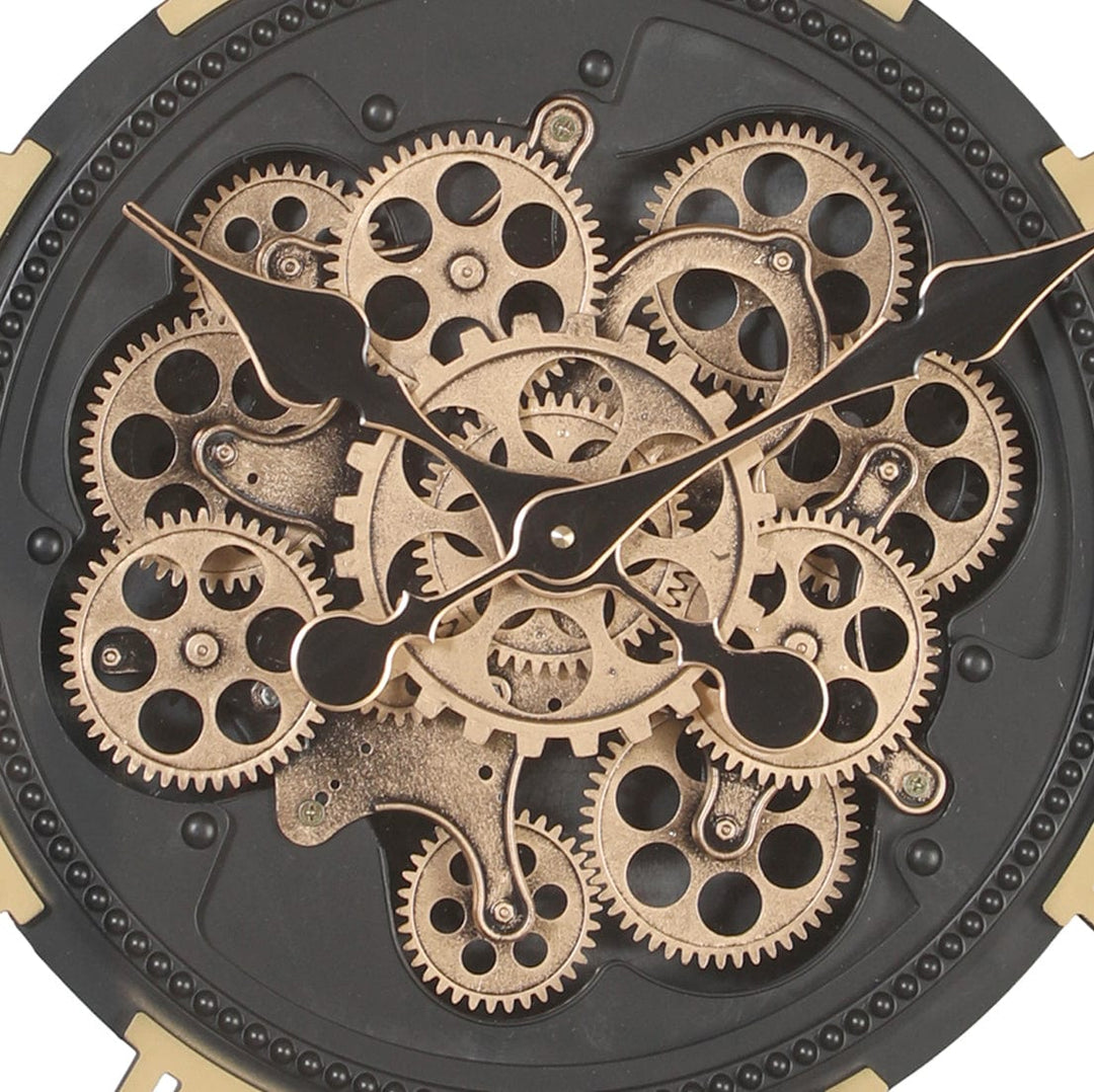 Chilli Wall Clock Valeno Round Moving Cogs Wall Clock Brand